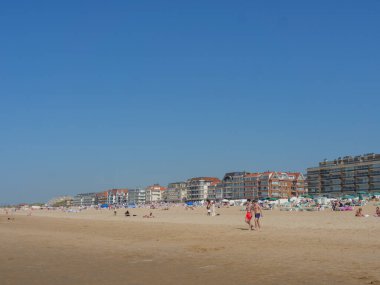 Belçika 'nın kuzey sahilindeki De Haan plajı.
