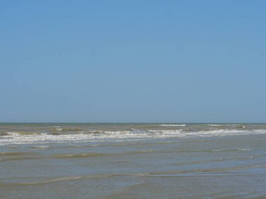 Belçika 'nın kuzey sahilindeki De Haan plajı.