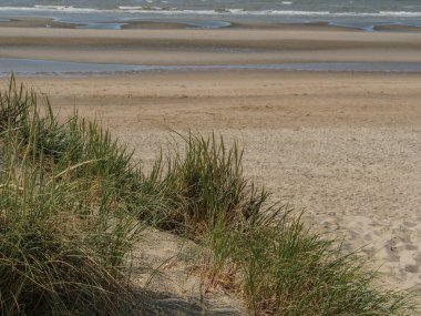 Belçika 'nın kuzey sahilindeki De Haan plajı.
