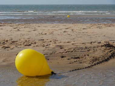 Belçika 'nın kuzey sahilindeki De Haan plajı.