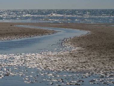 Belçika 'nın kuzey sahilindeki De Haan plajı.