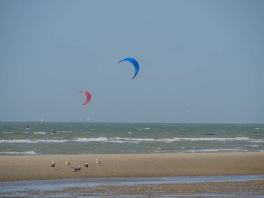 Belçika 'nın kuzey sahilindeki De Haan plajı.