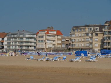 Belçika 'nın kuzey sahilindeki De Haan plajı.