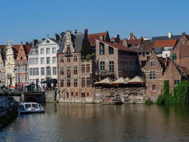 Belçika 'nın eski kenti Gent.