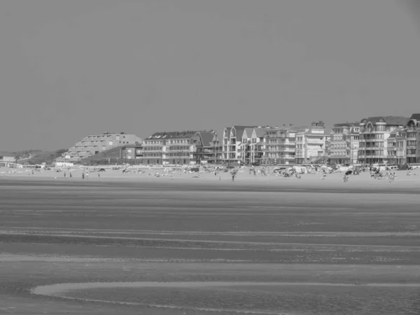 Παραλία Του Haan Στη Βόρεια Ακτή Του Βελγίου — Φωτογραφία Αρχείου