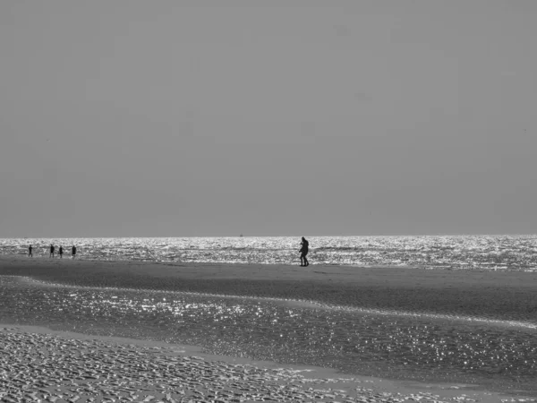 Plaża Haan Wybrzeżu Morza Północnego — Zdjęcie stockowe