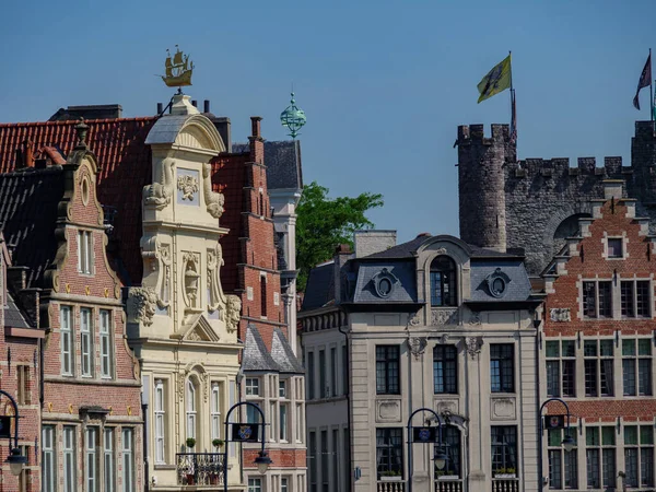Stare Miasto Gent Belgii — Zdjęcie stockowe