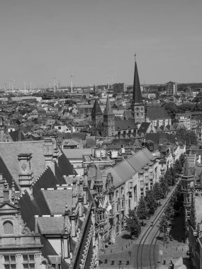 Belçika 'nın eski kenti Gent.