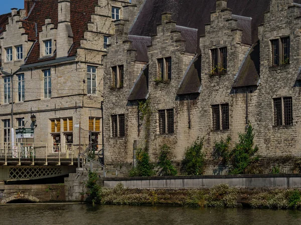 Staré Město Gent Belgii — Stock fotografie