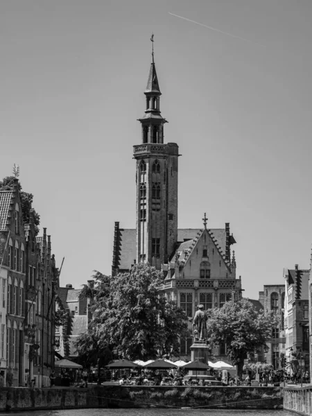 Gamla Staden Brygge Belgien — Stockfoto