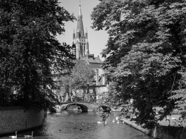 Belçika 'nın eski Bruges kenti.