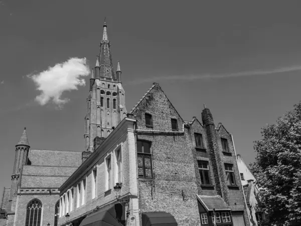 Bruges Óvárosa Belgiumban — Stock Fotó