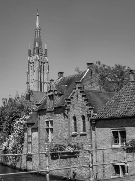 Παλιά Πόλη Της Bruges Στο Βέλγιο — Φωτογραφία Αρχείου