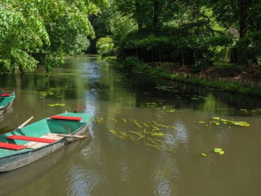 Szkammergut 'ta Gosau yakınlarındaki Avustralya Alplerinde yaz zamanı.