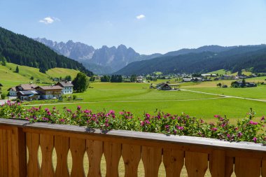 Szkammergut 'ta Gosau yakınlarındaki Avustralya Alplerinde yaz zamanı.