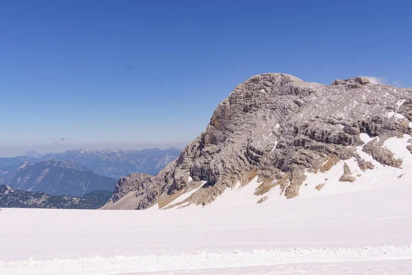 Czas Letni Austriackich Alpach Pobliżu Gosau Salzkammergut — Zdjęcie stockowe