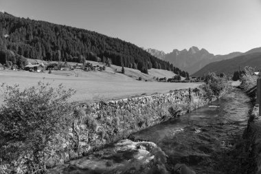 Szkammergut 'ta Gosau yakınlarındaki Avustralya Alplerinde yaz zamanı.