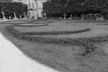 Szkammergut 'ta Gosau yakınlarındaki Avustralya Alplerinde yaz zamanı.