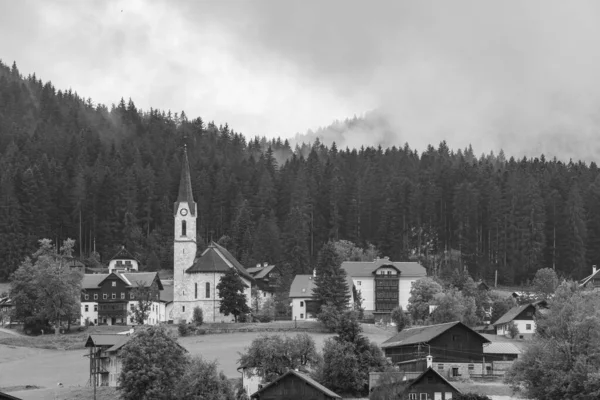 Léto Rakouských Alpách Gosau Salzkammergutu — Stock fotografie