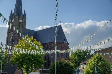 Alman Muensterland 'inde yaz mevsimi