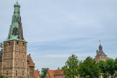 Alman Muensterland 'ındaki Raesfeld' in odl kalesi.