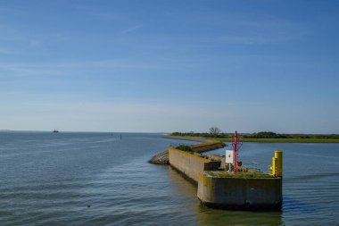 Langeoog plajında yaz zamanı