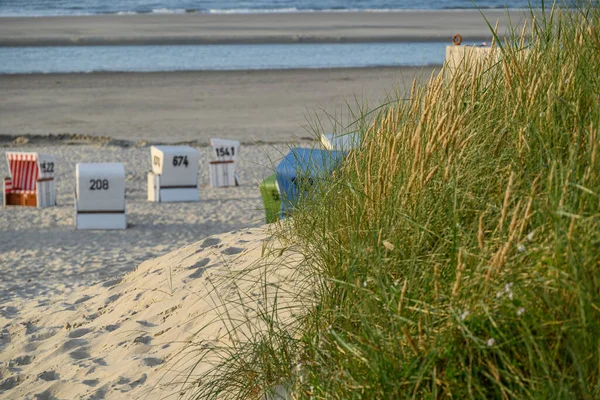 Летнее Время Пляже Langeoog — стоковое фото