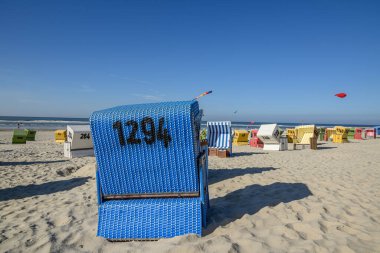 Almanya 'daki Langeoog Adası plajı.