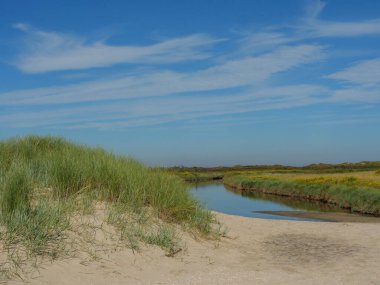Almanya 'daki Langeoog Adası plajı.