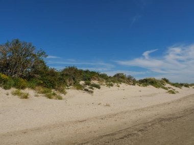 Almanya 'daki Langeoog Adası plajı.