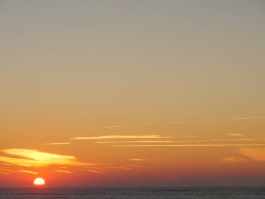 Langeoog adasının plajı.