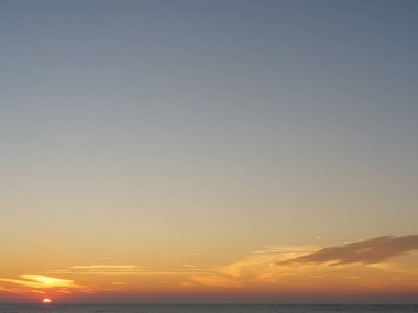 Langeoog adasının plajı.