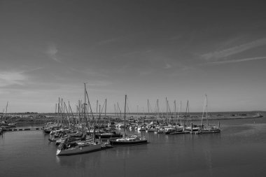 Langeoog adasının plajı.