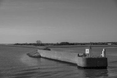 Langeoog adasının plajı.
