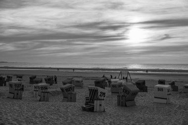 Langeoog adasında yaz zamanı