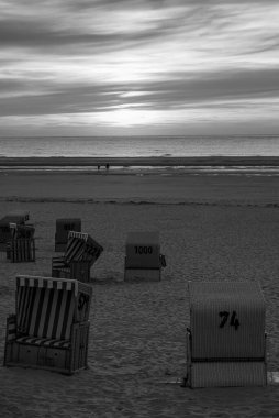 Langeoog adasında yaz zamanı