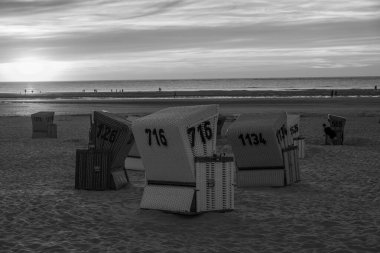 Langeoog adasında yaz zamanı