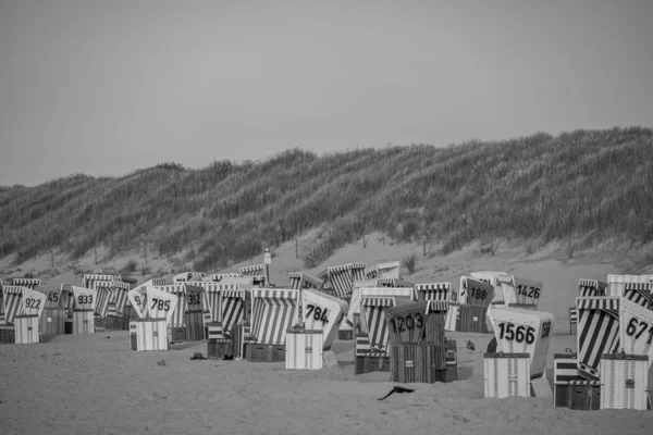 Praia Ilha Langeoog — Fotografia de Stock