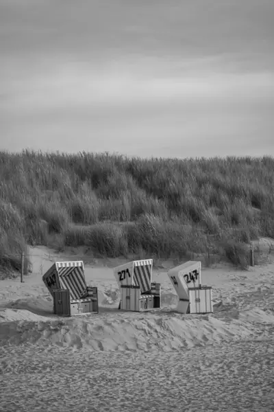Plaża Wyspie Langeoog — Zdjęcie stockowe