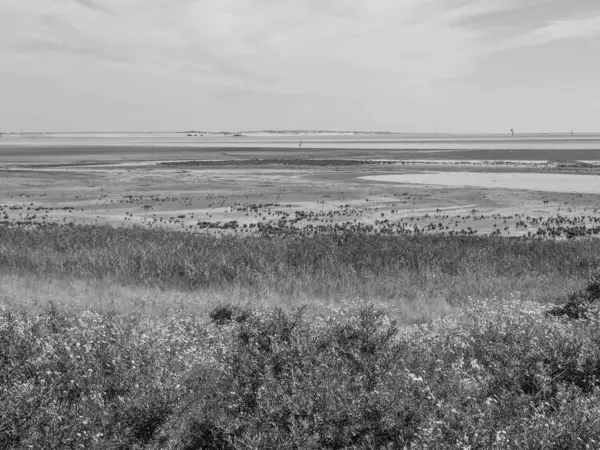 Langeoog 岛在北海 — 图库照片