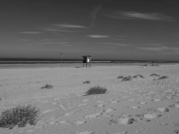 Langeoog 岛在北海 — 图库照片
