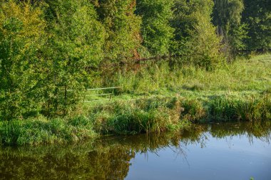 Sabahın erken saatlerinde Westphalia 'da bir nehirde