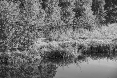 Sabahın erken saatlerinde Westphalia 'da bir nehirde