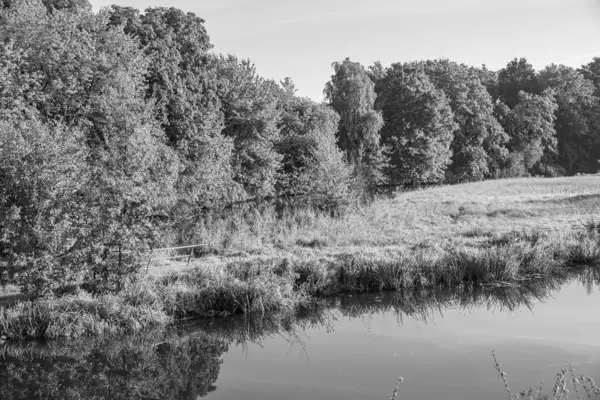 stock image early morning at a river in westphalia