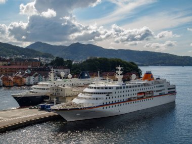 ship cruise in the norwegian fjords