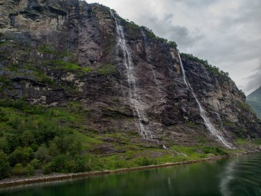 ship cruise in the norwegian fjords