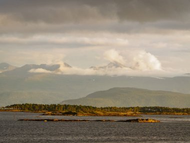 ship cruise in the norwegian fjords
