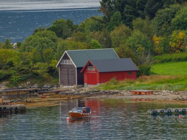 ship cruise in the norwegian fjords