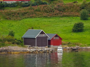 ship cruise in the norwegian fjords