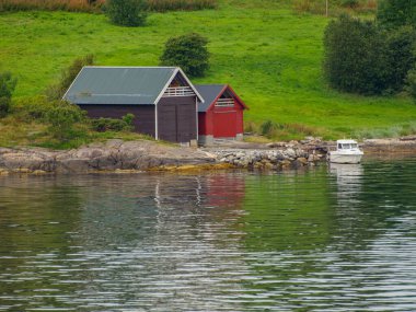 ship cruise in the norwegian fjords